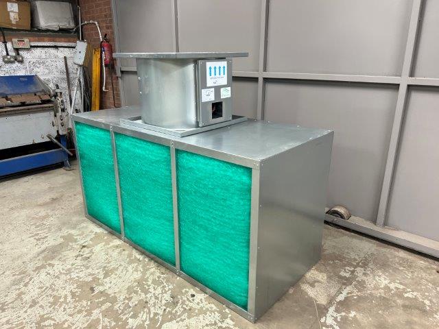 Spraybooth Extraction chest with built-in fan